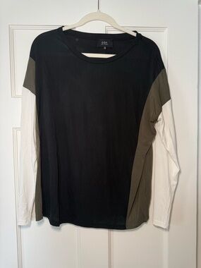 COA Black Crewneck Long Sleeve Top